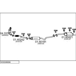 Výfukový systém MTS NISS56609A016274