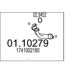 Výfukové potrubie MTS 01.10279