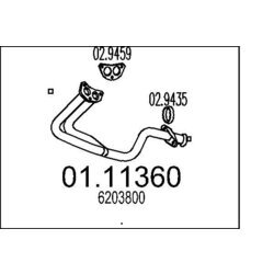 Výfukové potrubie MTS 01.11360
