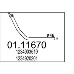Výfukové potrubie MTS 01.11670