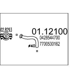 Výfukové potrubie MTS 01.12100