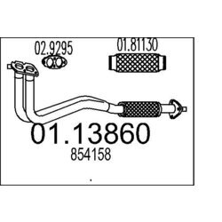 Výfukové potrubie MTS 01.13860