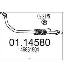 Výfukové potrubie MTS 01.14580