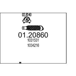 Výfukové potrubie MTS 01.20860