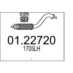 Výfukové potrubie MTS 01.22720