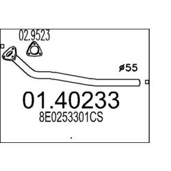 Výfukové potrubie MTS 01.40233