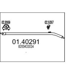 Výfukové potrubie MTS 01.40291