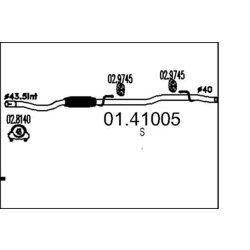Výfukové potrubie MTS 01.41005