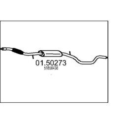 Stredný tlmič výfuku MTS 01.50273
