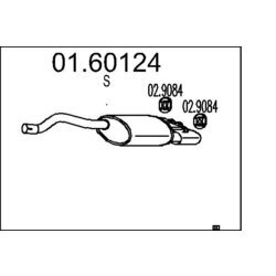 Koncový tlmič výfuku MTS 01.60124