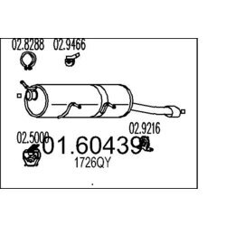 Koncový tlmič výfuku MTS 01.60439