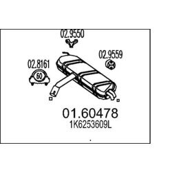 Koncový tlmič výfuku MTS 01.60478