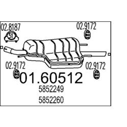Koncový tlmič výfuku MTS 01.60512