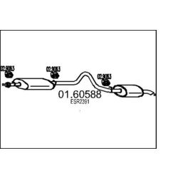 Koncový tlmič výfuku MTS 01.60588