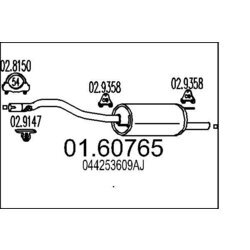 Koncový tlmič výfuku MTS 01.60765