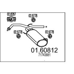 Koncový tlmič výfuku MTS 01.60812