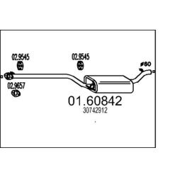 Koncový tlmič výfuku MTS 01.60842