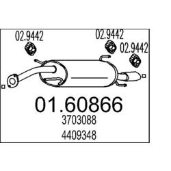 Koncový tlmič výfuku MTS 01.60866