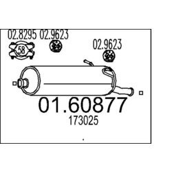 Koncový tlmič výfuku MTS 01.60877