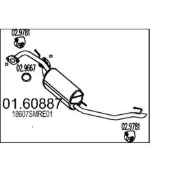 Koncový tlmič výfuku MTS 01.60887