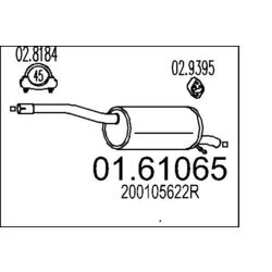 Koncový tlmič výfuku MTS 01.61065