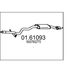 Koncový tlmič výfuku MTS 01.61093