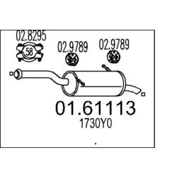 Koncový tlmič výfuku MTS 01.61113