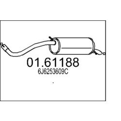 Koncový tlmič výfuku MTS 01.61188