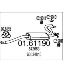 Koncový tlmič výfuku MTS 01.61190
