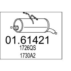 Koncový tlmič výfuku MTS 01.61421
