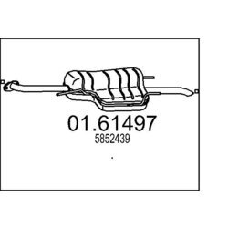 Koncový tlmič výfuku MTS 01.61497