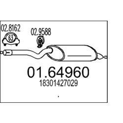 Koncový tlmič výfuku MTS 01.64960
