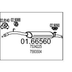 Koncový tlmič výfuku MTS 01.66560