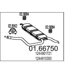 Koncový tlmič výfuku MTS 01.66750