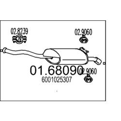 Koncový tlmič výfuku MTS 01.68090