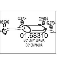 Koncový tlmič výfuku MTS 01.68310