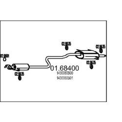 Koncový tlmič výfuku MTS 01.68400