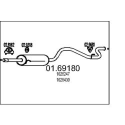 Koncový tlmič výfuku MTS 01.69180