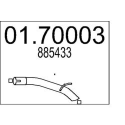 Výfukové potrubie MTS 01.70003