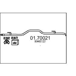 Výfukové potrubie MTS 01.70021