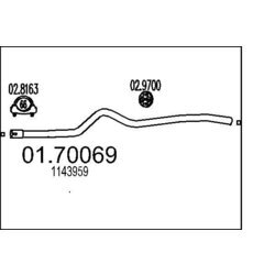 Výfukové potrubie MTS 01.70069