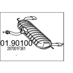 Koncový tlmič výfuku MTS 01.90100