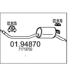 Koncový tlmič výfuku MTS 01.94870
