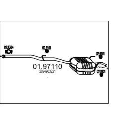 Koncový tlmič výfuku MTS 01.97110