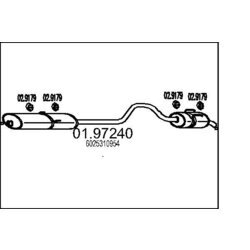 Koncový tlmič výfuku MTS 01.97240