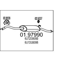 Koncový tlmič výfuku MTS 01.97990
