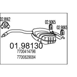 Koncový tlmič výfuku MTS 01.98130