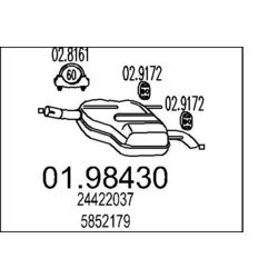 Koncový tlmič výfuku MTS 01.98430