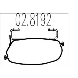 Spojka trubiek výfukového systému MTS 02.8192