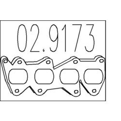 Tesnenie výfukovej trubky MTS 02.9173